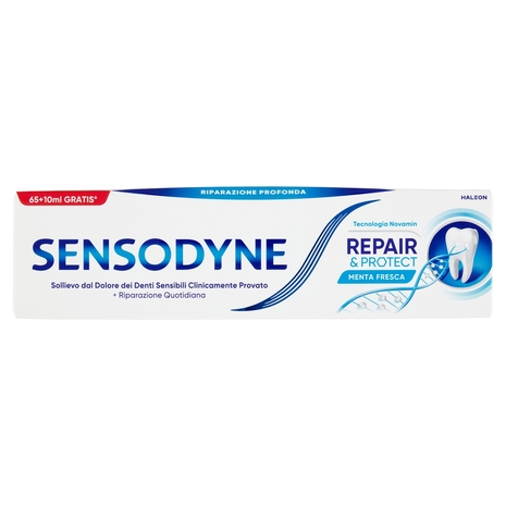 Sensodyne Dentifricio Repair&Protect Denti Sensibili Protegge dalle Carie Uso Quotidiano 75 ml